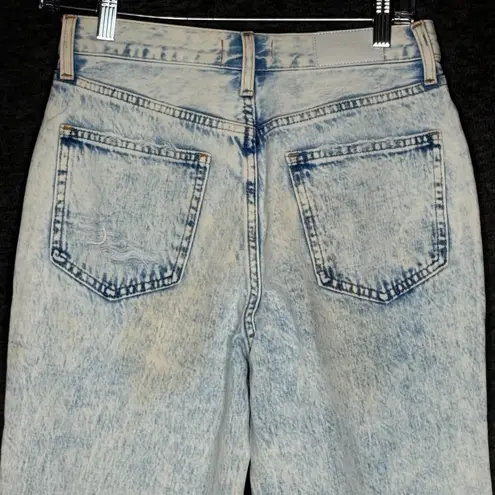 Pistola Surf Side Acid Wash Jeans Womens 26 High Rise Straight Leg Denim