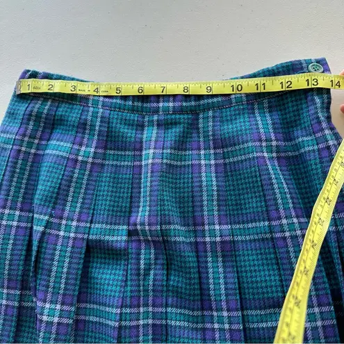 Pendleton Vintage Wool Pleated Plaid Skirt