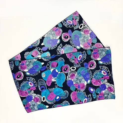 Vintage Abstract Printed Rectangular Fashion Scarf | Size 60” x 17” Purple