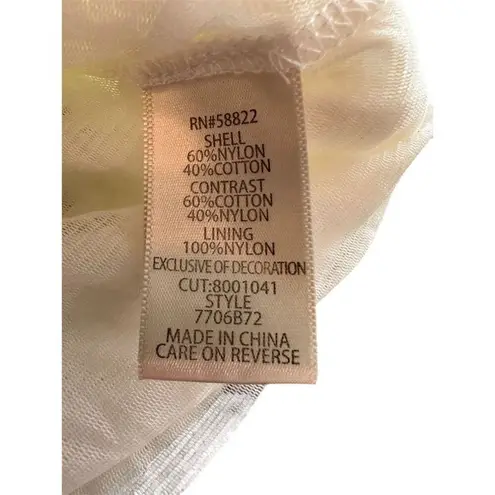 Max Studio  Women's Ivory Crochet Knit Blouse Size S Long Sleeve