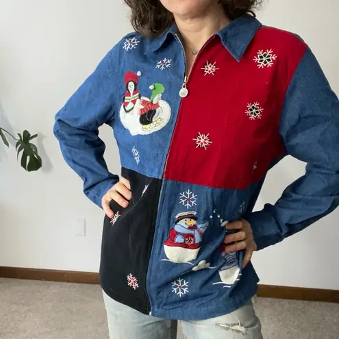 L.A. Blues VINTAGE Snowmen Penguins Christmas Shirt