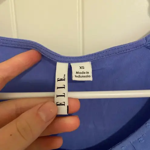 Elle NWOT |  women’s dot‎ stitch ruffle sleeveless blouse — XS