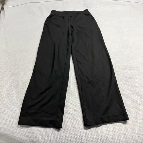 Loft Black Pull On Wide Leg Slacks Dress Pants Size XSmall EUC