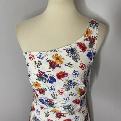 HVN Tender Loving Care Elena One Shoulder Dress Flower Bunch Sz 6