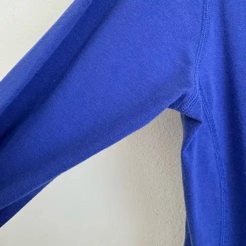 Mountain Hardwear Hooded Lightweight Long Sleeve Indigo Blue Top Size Small