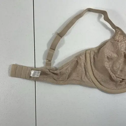 Wacoal 38D Halo Lace Molded Underwire Bra #851205 Nude Beige Unlined Seamless