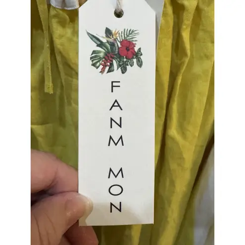 Fanm Mon Yamile Floral Embroidered Halter Tie Neck Midi Dress Size XS