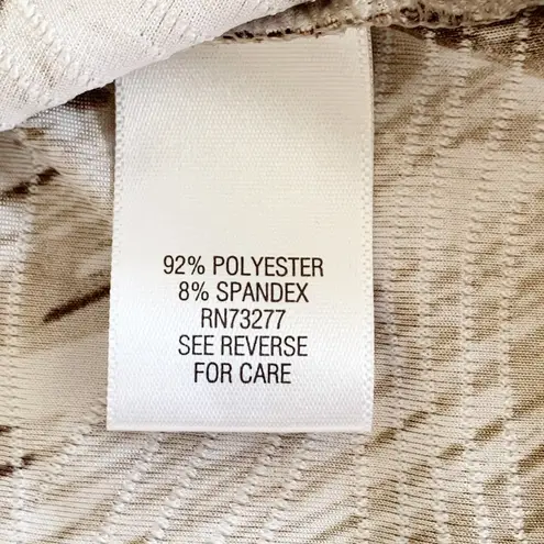 Dana Buchman Sleeveless Top MP Snake Skin Print Lightweight Stretch