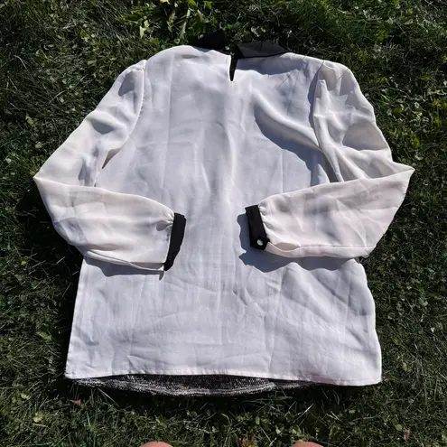 Tweed Collared Blouse Brown