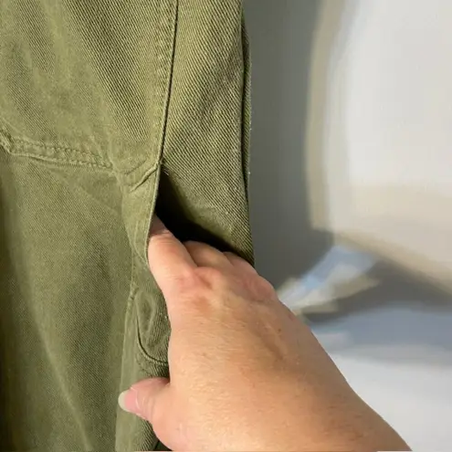 TNA Greenwich Pant High Waisted Relaxed Twill Carpenter Pants Gd Fatigue Size 2