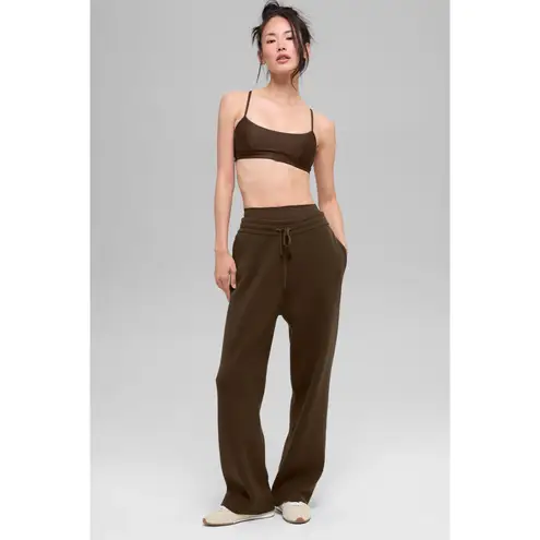 Alo Yoga Scholar Straight Leg Sweatpant Expresso XS