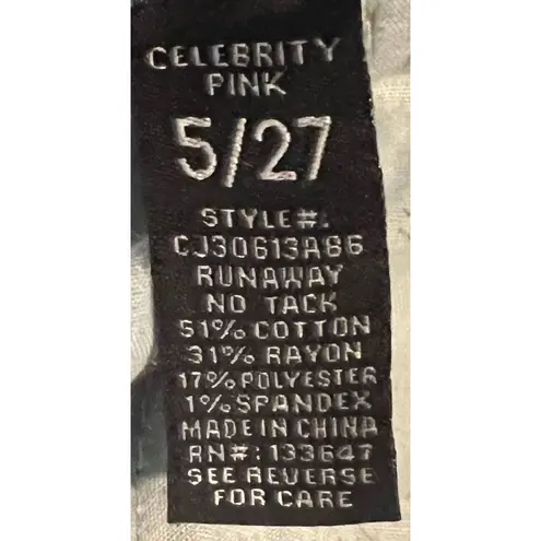 Celebrity Pink Celebrity Pinks Women's Demin Shorts Size 5/27 10" Long x 14"‎ Waist x 8" Rise