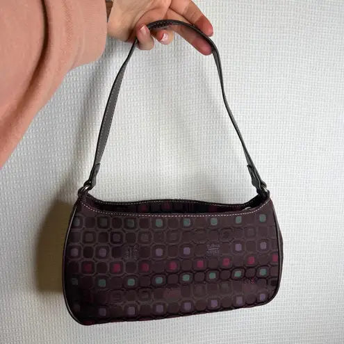 Liz & Co Brown Y2K Short Shoulder Bag Purse Zipper Pocket Preppy Casual