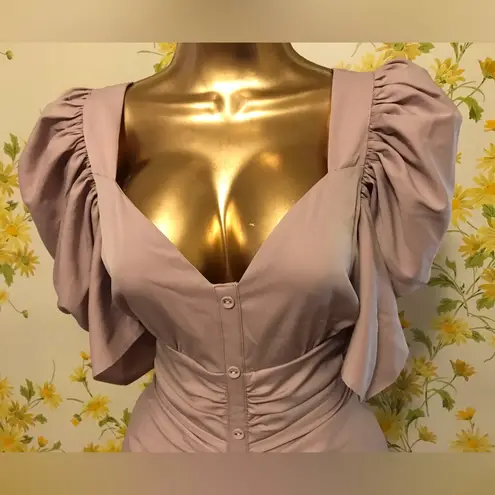 The Clothing Company NWT Ruched front maxi dress in dusty pink size M