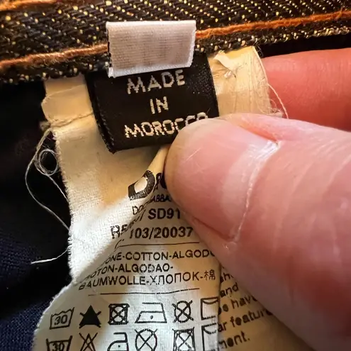 Dolce & Gabbana Jeans Vintage D&G Distressed Straight Leg Button Fly Size 40