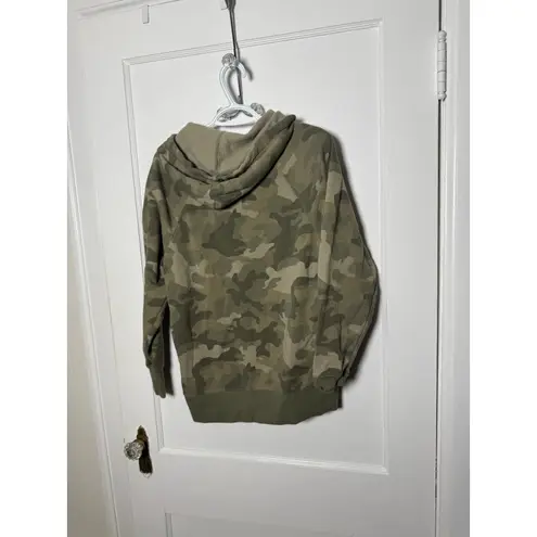 Hippie Rose  Oversized Slouchy Green Camo Hoodie Sweatshirt Women's Small