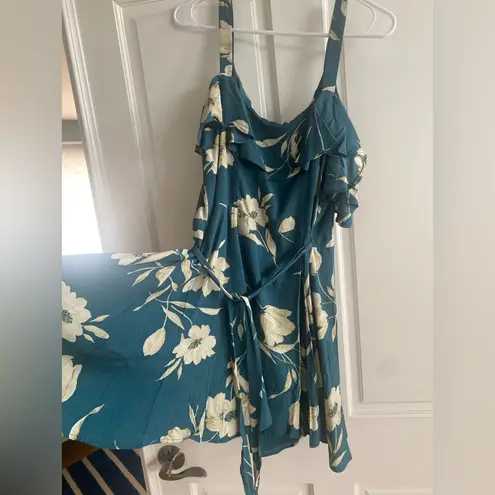 Privacy Please Revolve Hamlet Mini Wrap Dress in Sage Floral