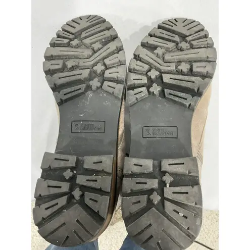 White Mountain Womans Daisy Size 11 M Beige Lace Up Zip Up Ankle Boots