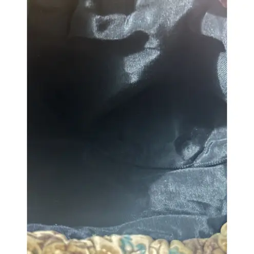 Richmark Vintage Floral Tapestry Boho Retro Purse Shoulder Hinge Closure Lined