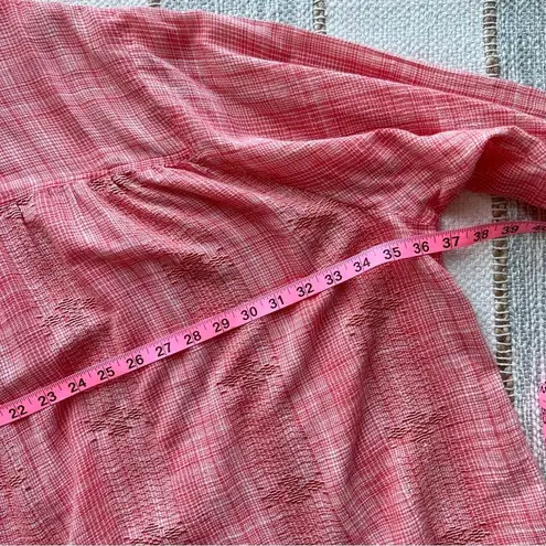 Roller Rabbit Shelter Island Adlaz Orange Plaid Oversized Tunic Top Women’s XL