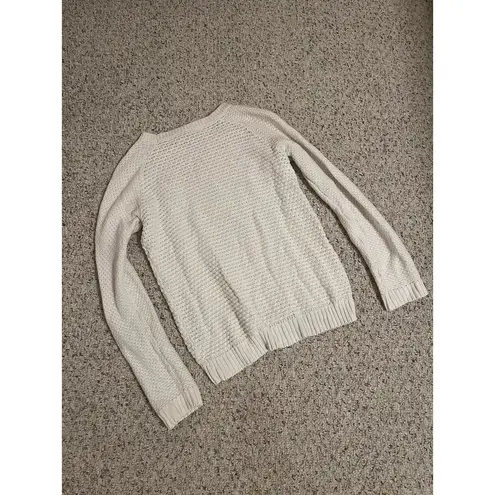 Aeropostale White Knit Chunky Sweater Size M Size M