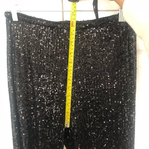 BANJUL Black Sequin High Waisted Pants Size M (4/6)