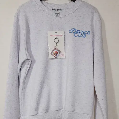 Brunch club women's gray sweatshirt size medium