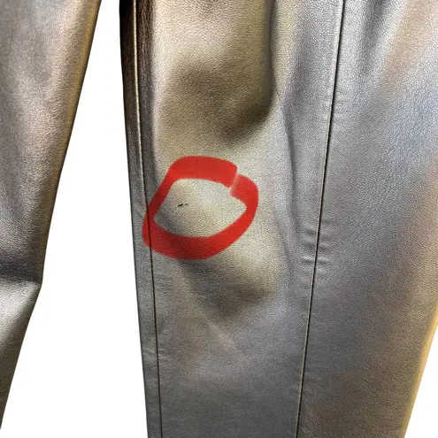 Milly High Waist Faux Leather Pants