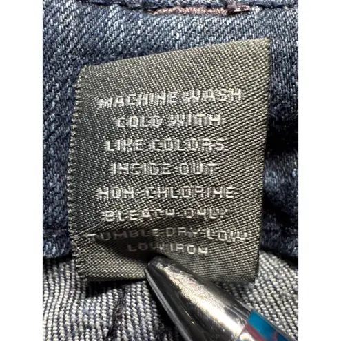 Avenue Bootcut Jeans Stretch Dark Wash Denim Classic Style Plus Size 20 Tall Blue