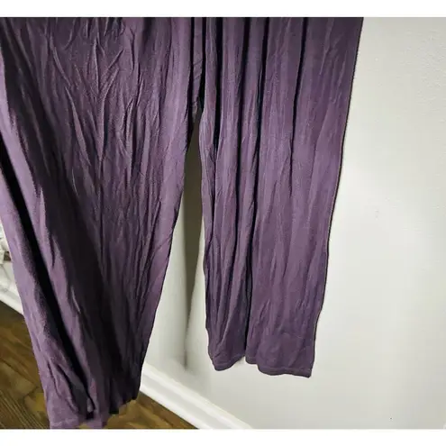 B Collection Bobeau Sleeveless Grey Wide Pant Leg Jumpsuit Size Extra Small Gray