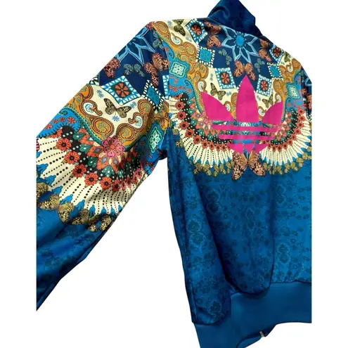 Adidas ‎ ORIGINALS X FARM BORBOMIX Colorful Full Zip Track Jacket Butterfly Small