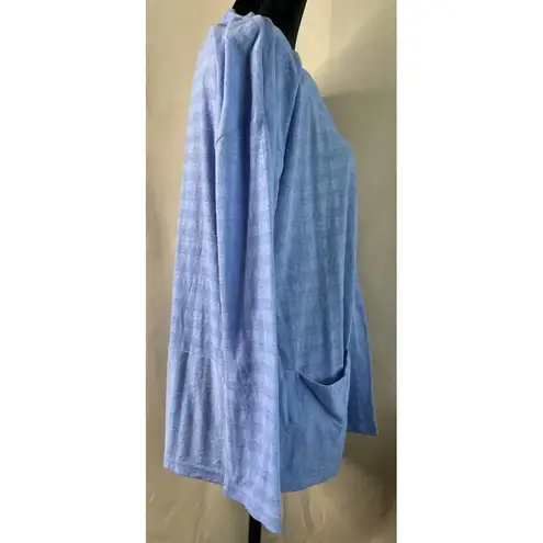 Talbots T By  Blue Open Cardigan Activewear Jacket Long Sleeve NEW‎ Small Petite