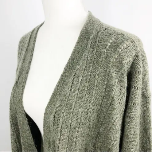 Lou & grey  On Point Waterfall Open Cardigan Sage green Size Medium