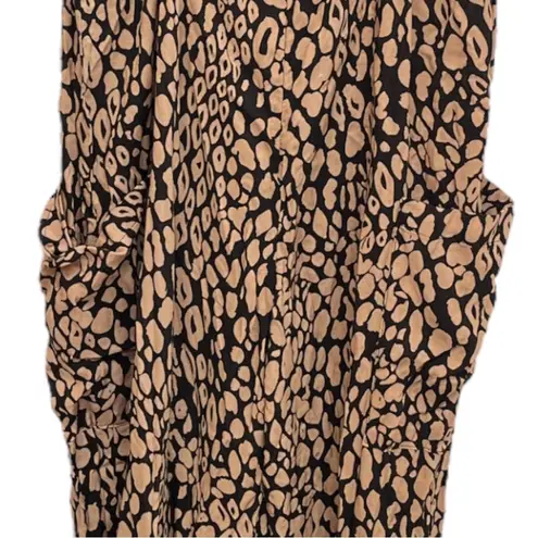 Urban Renewal Animal Print Jumper Romper Tan Black Size Small