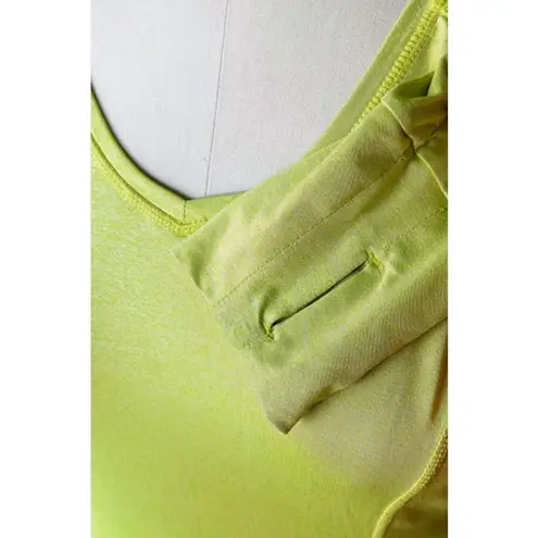 Tangerine Lime Green Activewear Long Sleeve Pullover Top ~ Women's MEDIUM