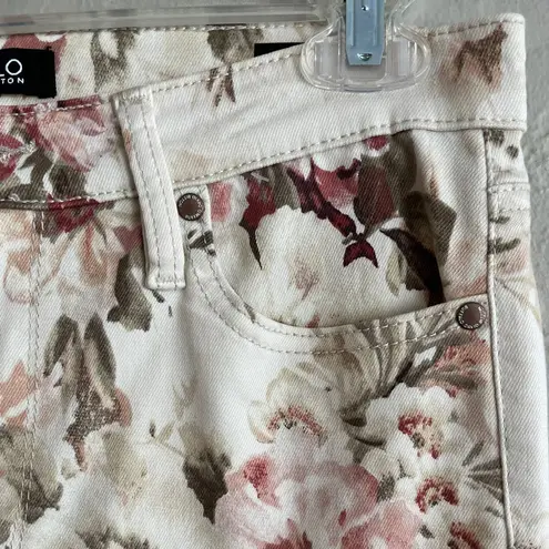 Buffalo David Bitton Floral High Rise Soft Stretch Havana Ankle Skinny Jeans, 6