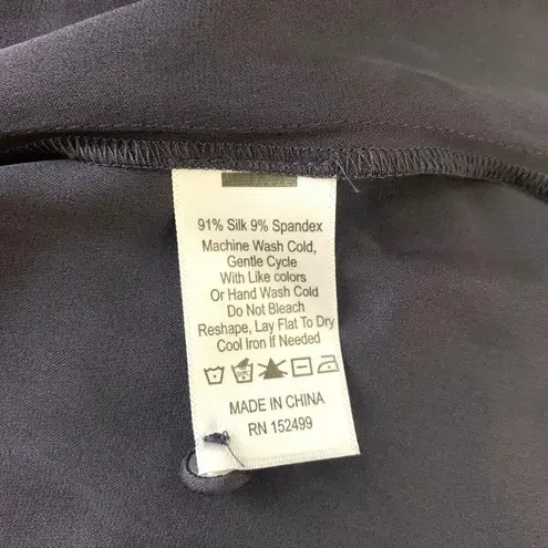 Amour Vert Aurelie Stretch Silk Bustier Midi Dress in Night Sky Blue