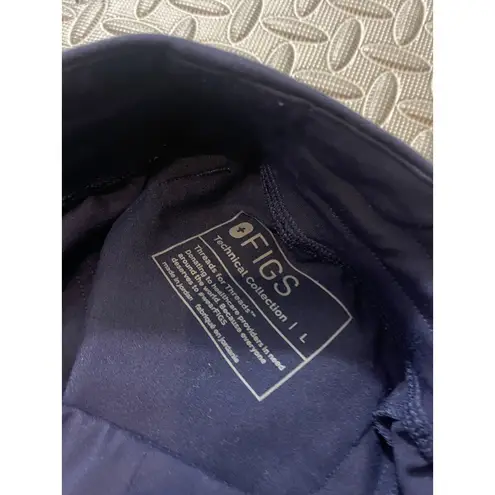 FIGS  High Waisted Yola Skinny Scrub Pants Navy Blue Medical Healthcare Womens L