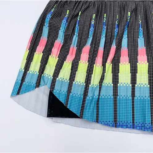 Lucky in Love Square Pleated Athletic Skort Fits Size Small * Altered Taken In Black