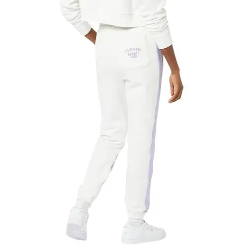 EleVen by Venus Williams Women's Collegiate Track Pant Liquid Lilac Size Medium White