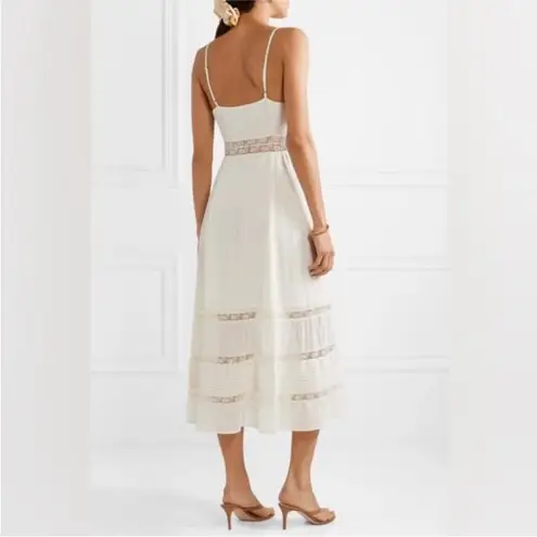 Reformation  lace midi dress in ivory NWT