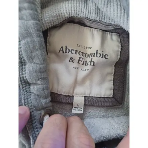 Abercrombie & Fitch Abercrombie fitch womens large 1892 grey  distressed sewn on letters hoo… - Image 3