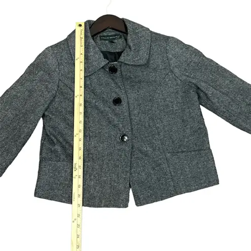 Harvé Benard Harve Benard Classic Wool Blend Button Front Blazer Size Petite Medium