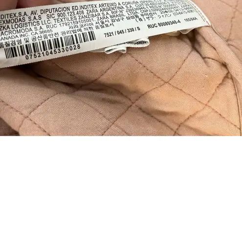 ZARA  Quilted Jacket Floral Paisley Print Patchwork Oversized Size Small