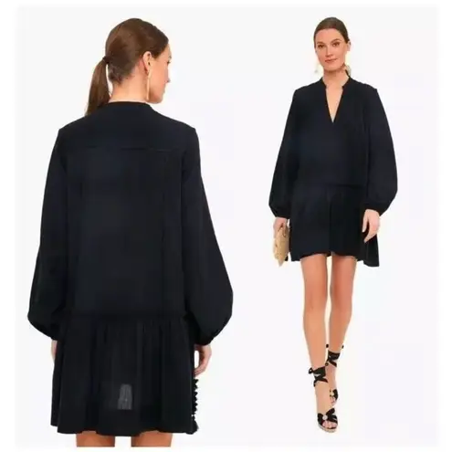 Tuckernuck Pomander Place Ophelia Black Dress Cotton Gauze Coverup Womens Medium