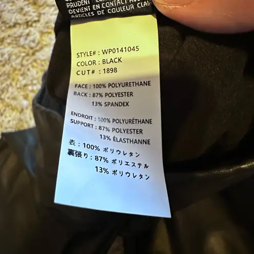 3 x 1 Coco Vegan Leather Legging Black Size Large