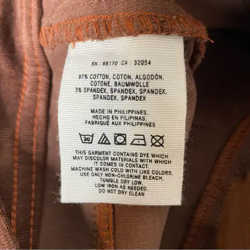 Pilcro and the Letterpress Anthropologie Serif Corduroy Pant Brown 28