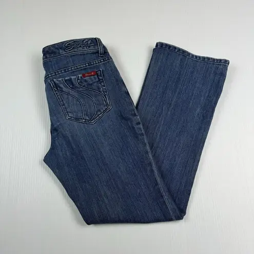 Seven 7 Jeans Size 8 Blue Denim Classic Flare Jeans