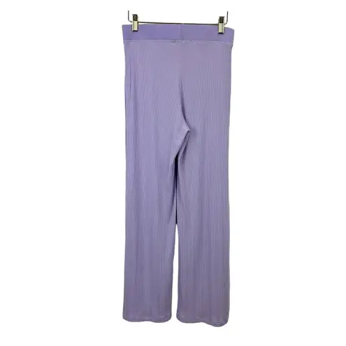Jonathan Simkhai Lavender Ribbed Knit Flare Pant‎ Size Medium Purple - Image 3