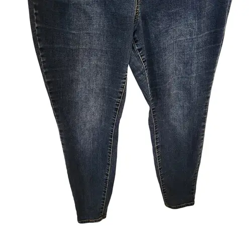 Fashion to figure FTF Black Denim High Rise Ankle Skinny Jeans Casual Size 20